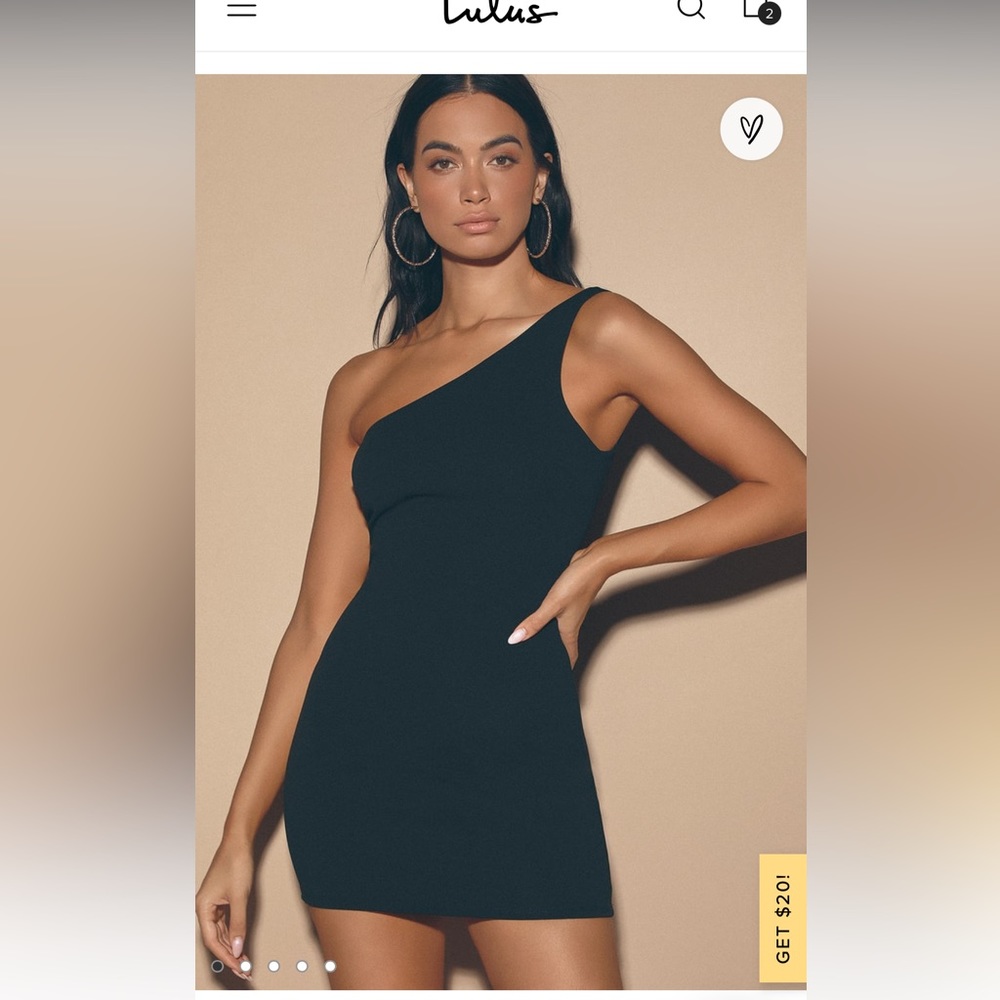 NWT! Lulu’s One Shoulder Mini Dress